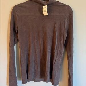 EXPRESS NWT Brown Long Sleeve Mesh Turtleneck - Size M